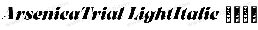 ArsenicaTrial LightItalic字体转换